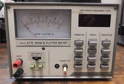 Kikusui 677D Professional Wow&Flutter Meter For Reel To Reel Tape Recorders,...