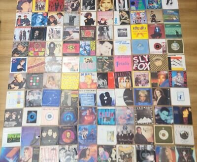 Joblot 100x 1980's Hits Pop 7" Singles Vinyl Madonna Wham Take That A-Ha Prince