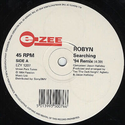 Robyn - Searching - UK 12" Vinyl - 1994 - E-Zee