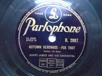 Harry James Autumn Serenade 78 Parlophone R 2997 EX 1950s Autumn Serenade/11.60