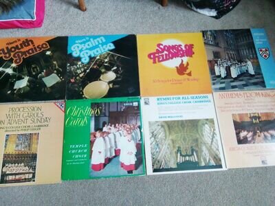 Christian Vinyl LP Records Job Lot Praise Worship Christmas Carols Hymns Bible