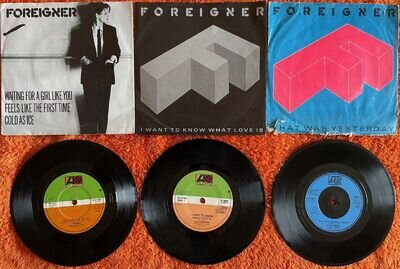 Foreigner - Three 7" Singles (UK)