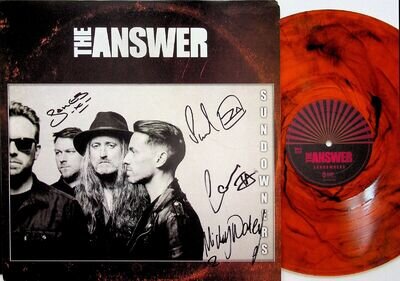 THE ANSWER- Sundowners LP (NM** 2023 Limited AMBER Coloured Vinyl) *HAND SIGNED*