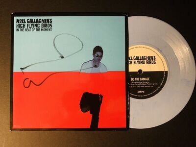 Noel Gallagher Signed 7” Blue Vinyl