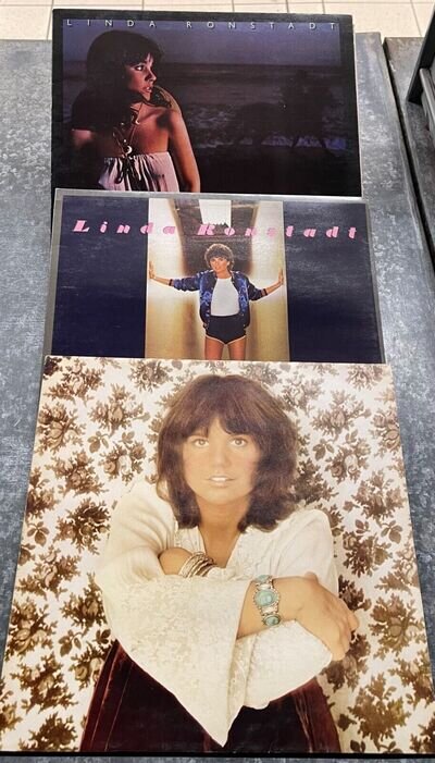 Linda Ronstadt Living In The USA/ Don't Cry Now/Hasten Down The Wind 3LPS