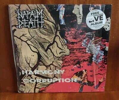 Napalm Death - Harmony Corruption + Live Bonus Album 1990 - Fantastic Condition