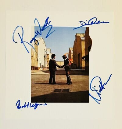 Pink Floyd Wish You Were Here Autographed LP Cover