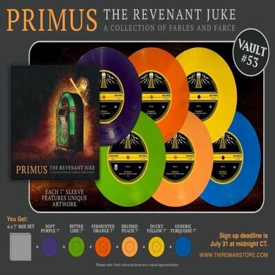 Third Man Records Vault #53 PRIMUS THE REVENANT JUKE 6 x 7” Vinyl Box Set SEALED