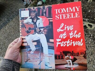 LP ALbum - Tommy Steele - Live At The Festival - Signed "Luv Tommy Steele"