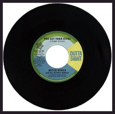 **CLEARANCE** MITCH RYDER & THE DETROIT WHEELS "YOU GET YOUR KICKS c/w BREAKOUT"