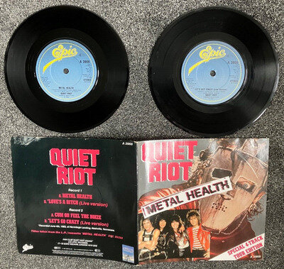 Quiet Riot Metal Health Gatefold Double 7 Inch Vinyl Record - Excellent Cond