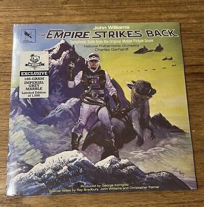 Empire Strikes Back by John Williams. Newbury Comics Imperial Grey Marble Vinyl