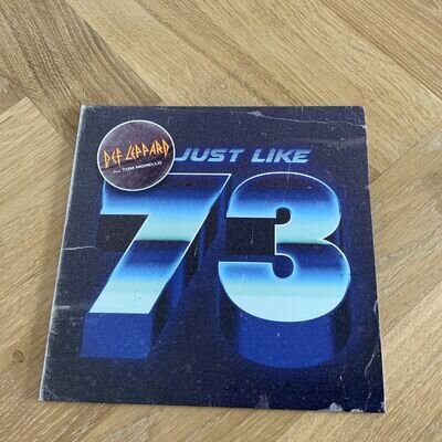 Def Leppard Just Like 73 limited edition blue vinyl 7 inch single