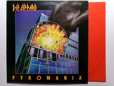 DEF LEPPARD PYROMANIA VERTIGO VERS 2 JOE ELLIOTT HEAVY METAL HARD ROCK INNER