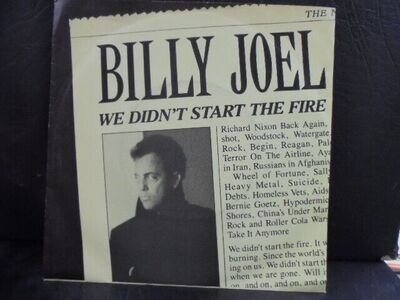 BILLY JOEL " WE DIDN`T START THE FIRE " 7" EX+ COND.IN Or.SL.