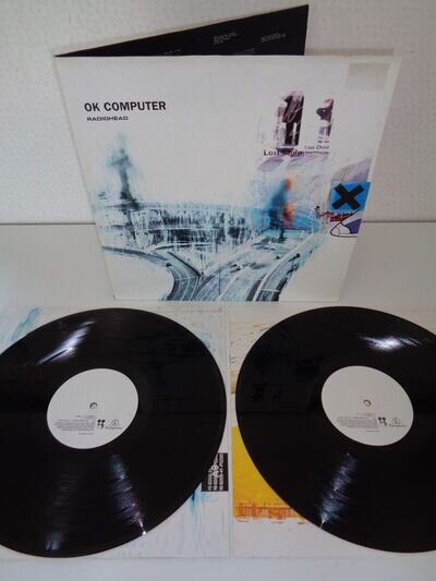 RADIOHEAD-OK COMPUTER.RARE! SUPERB! N/MINT 1ST UK PRESS 2XVINYL LP 1997