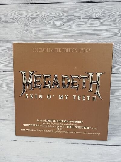 Megadeth Skin O' My Teeth 10" box set vinyl UK Capitol 1992 10 inch EP. PS