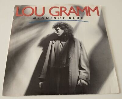 LOU GRAMM - MIDNIGHT BLUE VINYL 45 RPM (USA ISSUE).PLAYS EXCELLENT.