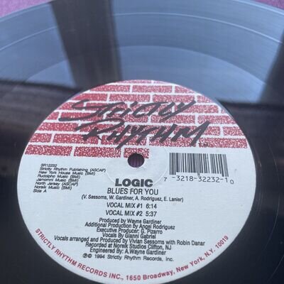 LOGIC “BLUES FOR YOU” SR WAYNE GARDINER CLASSIC DEEP HOUSE 1994 12” ORIGINAL