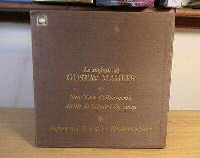 Mahler Symphony 1-5 Kindertotenlieder Leonard Bernstein 8LP Vinyl CBS S 77801