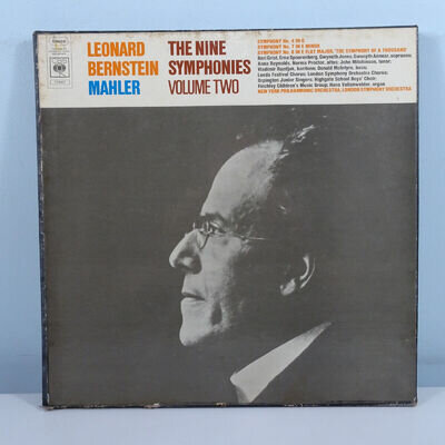 Gustav Mahler, Leonard Bernstein 77507 5LP Box Nine Symphonies Vol 2 Rare NM/VG