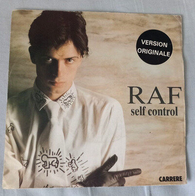 RAF French 7" Single 45 SELF CONTROL Europop Synth Pop Laura Branigan