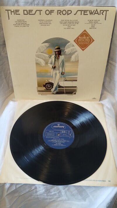 ROD STEWART - THE BEST OF ROD STEWART - GATEFOLD VINYL LP EX/EX - 1977 6643 030