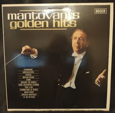 Mantovani's "Golden Hits" 1967. 12" Vinyl LP.