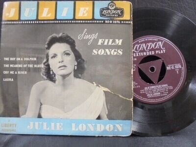 JULIE LONDON E.P " SINGS FILM SONGS " Or. UK TRI CTR LONDON EX+ COND. IN Or.PIC