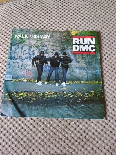 Run DMC Walk This Way 7 Inch Vinyl 1986