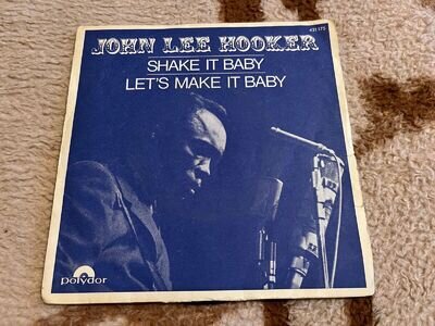 JOHN LEE HOOKER French 45 7" SHAKE IT BABY killer dancer mod blues JP LELOIR pic