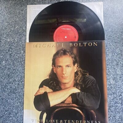 Michael Bolton Time, Love, Tenderness LP Album Vinyl, Pop 80’s Play Tested 👍