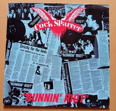 Cock Sparrer - "Runnin' Riot" Vinyl LP. 1988 LINK Records LINKLP032. Free P+P