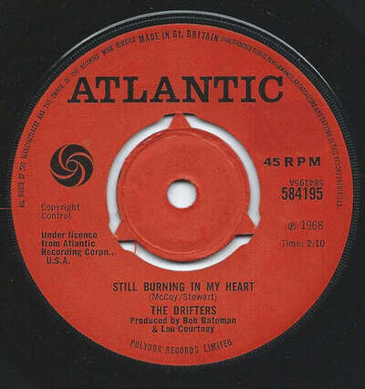 The Drifters - Still Burning In My Heart (7", Single) (Very Good Plus (VG+))