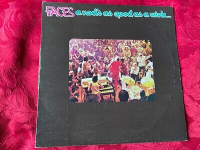 FACES - A NOD'S AS GOOD AS A WINK TO A BLIND HORSE. 1972 VINYL LP EX+ AUDIO