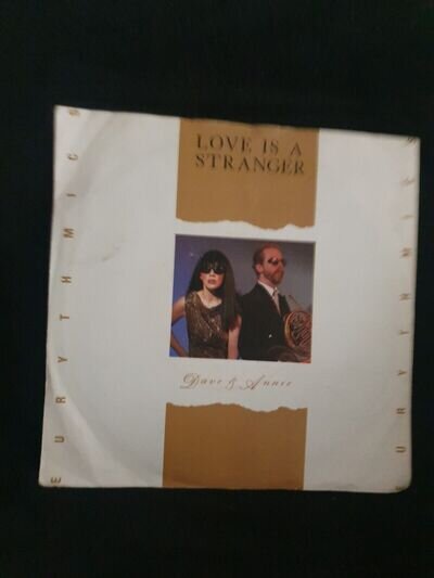 7" EURYTHMICS LOVE IS A STRANGER (free postage)