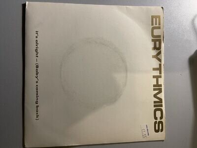 Eurythmics - It's Alright Baby's Coming Back - Used Vinyl Record 7"