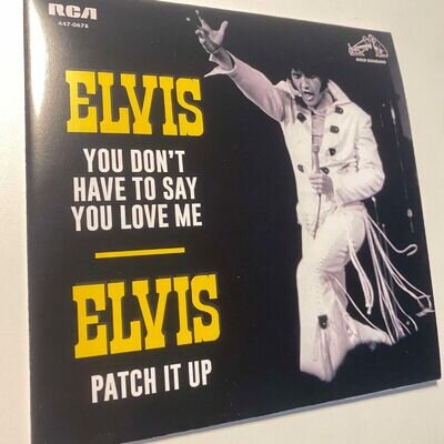 ELVIS PRESLEY, YOU DONT HAVE TO SAY YOU LOVE , GOLD STANDARD (sleeve cover only)