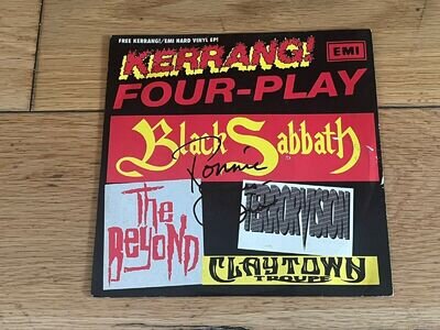 Signed Rare Ronnie James Dio Black Sabbath Kerrang Promo Vinyl EP