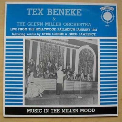 TEX BENEKE LIVE FROM HOLLYWOOD JANUARY 1951 LP WITH EYDIE GORME + GREGLAWRENCE (