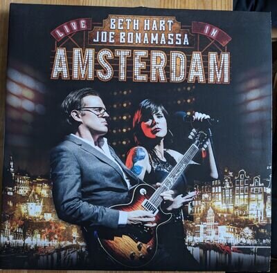 Joe Bonamassa and Beth Hart, Live In Amsterdam, triple LP, black vinyl, VGC