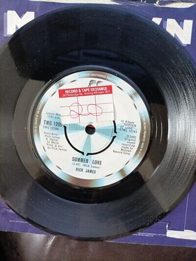 Rick James Summer Love / Gettin It On Motown TMG 1209 NM/Mint Northern UK 45