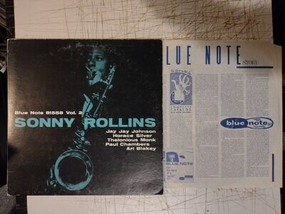 Sonny Rollins ‎– Volume 2 - LP and original inner- BST 81558 - Excellent (1966)