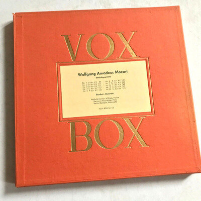 MOZART String Quartets - Barchet Quartet - VOX 3 LP BOX SET Mono VBX-12