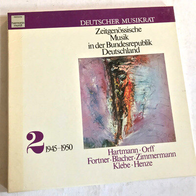 Deutscher Musikrat Contemporary German Music 1945- 1950 3Lp Vinyl BOX Set *WR