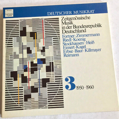 Deutscher Musikrat Contemporary German Music 3 1950- 1960 3Lp BOX SET *WR