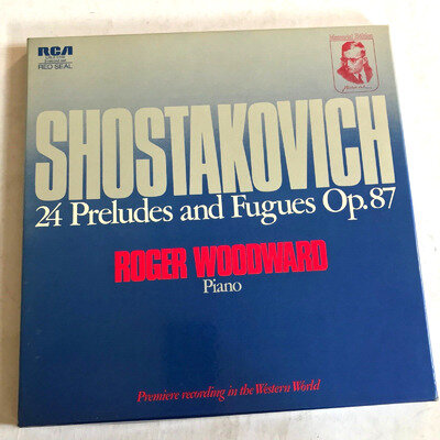 Shostakovich 24 Preludes & Fugues Op.87 Roger Woodward RCA 2LP BOX SET *WR