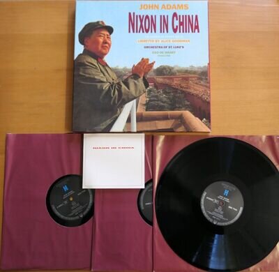 John Adams Nixon In China NM 3xLP Box Set Nonesuch Digital 979 177-1