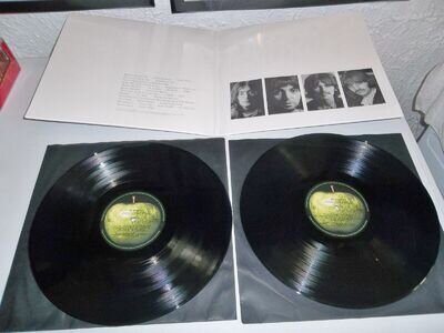 THE BEATLES MINT UNPLAYED CONDITION ALL 4 SIDES DOUBLE WHITE ALBUM VINYL AWESOME