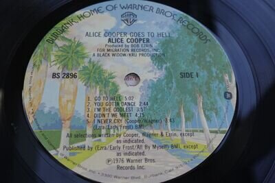 Alice Cooper GOES TO HELL 1976 US PROMO LP W/RARE PROMO PACK PLAYS NEAR MINT